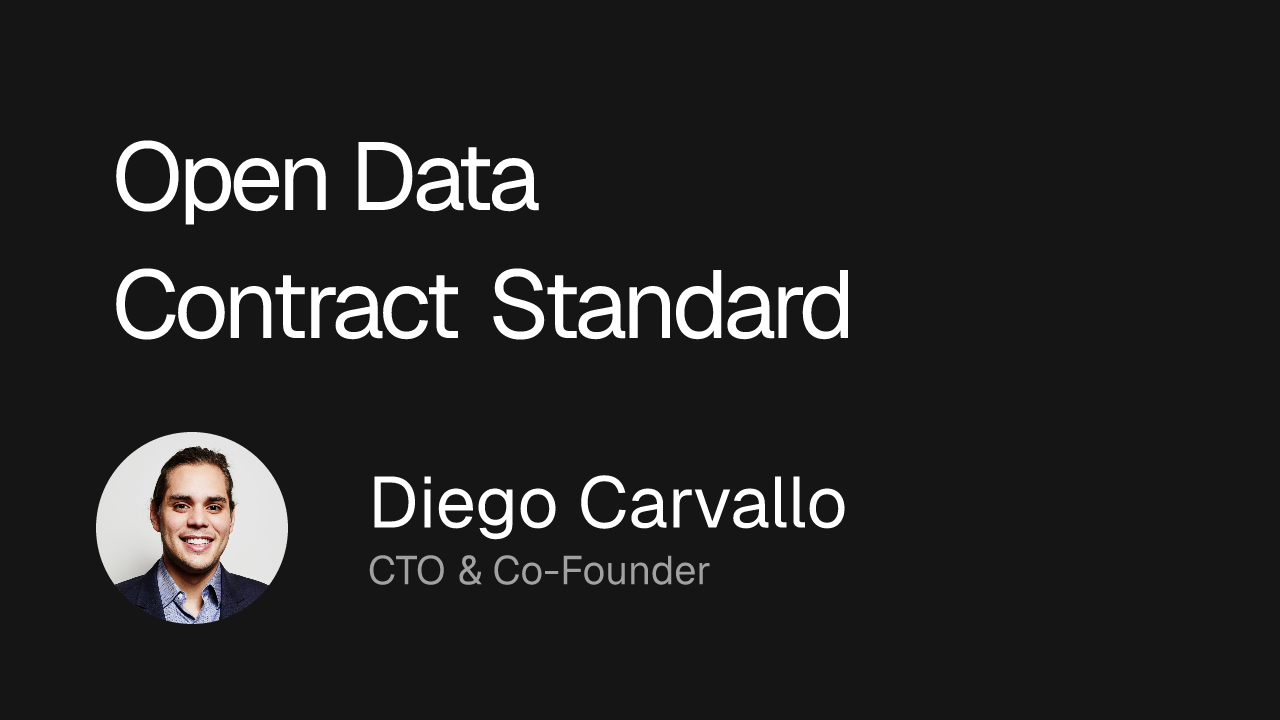 Open Data Contract Standard & Open Data Product Standard